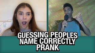 Guessing Peoples Names CORRECTLY PRANK on Omegle [upl. by Wilow]