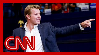 Trumpbacked Senate candidate goes to great lengths to dodge CNN reporter [upl. by Janel]