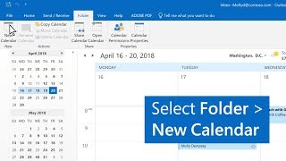 How to create multiple calendars in Outlook [upl. by Linsk]