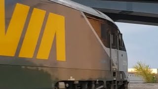 TRAINS SHORTS Via Rail Siemens Trainset at Dorval Ramps on Cool Trains in Montreal YouTube Channel [upl. by Ettenahs40]