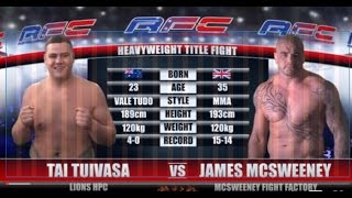 AFC 17  Tai Tuivasa Vs James McSweeney [upl. by Lledor]