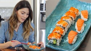 🍣 Evde Sushi Nasıl Yapılır  🍣 California Roll Sushi Tarifi  Canan Kurban [upl. by Asalocin]