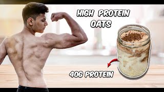 High Protein Overnight Oats  Easy amp Tasty Recipe for Muscle Building [upl. by Enyluqcaj473]