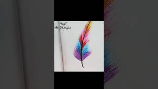 Rainbow feather artartsorts viralsortsviralsong [upl. by Tessi]