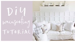 DIY Wainscoting Video Tutorial [upl. by Roxine]