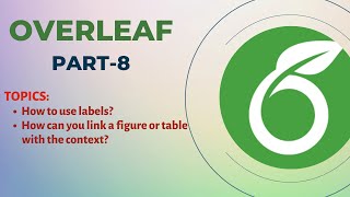 How can you link a figure or table with the context Overleaf 2022 [upl. by Yuk]