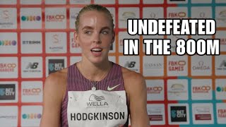 Keely Hodgkinson 800m FBK Games [upl. by Arihsat]