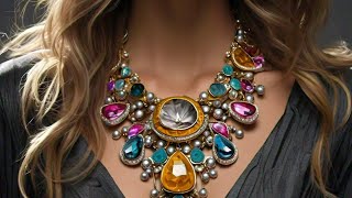 Most Stunning Long Necklaces on Ladies Idea [upl. by Ardnuaed]