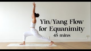 YinYang Flow for Equanimity  Yoga with Katrina [upl. by Lasky382]