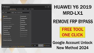 Huawei Y6 2019 Remove FRP Bypass  Huawei MRDLX1 Frp Bypass  New Method 2024 [upl. by Nymzaj]