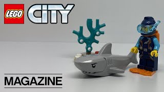 Building The LEGO City Magazine Issue 76 Polybag quotDeep Diver And Shark with Reefquot [upl. by Sivet98]