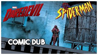 Daredevil Hugs SpiderMan  MARVEL COMIC DUB [upl. by Eelarat]