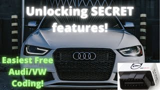 Easiest Way To Unlock AudiVW Secret Features  My Top 5 VAGCOMOBDEleven Mods [upl. by Salb]