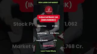 Large Cap Stocks  Indusind Bank Ltd  2024  Part 44 [upl. by Dami278]