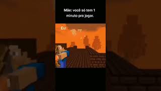 Fazendo speed run em 1 minuto 🗿🍷 minecraft memes [upl. by Ik]