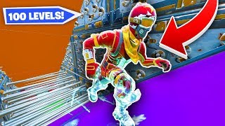 I tried a 100 LEVEL DEATHRUN in Fortnite [upl. by Molton]