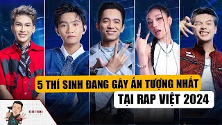 5 Thí Sinh Nổi Bật Nhất RAP VIỆT 2024 MANBO 7DNIGHT SHAYDA TIÊU MINH PHỤNG GILL Ai Sẽ Vô Địch [upl. by Guinevere405]