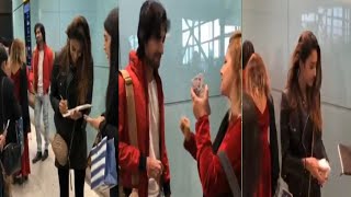 Kasautii Zindagii Kay Erica Fernandes and Harshad Chopda Met Fans at London Airport [upl. by Ardnuasal]