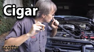 How to Find Vacuum Leaks With a Cigar Life Hack [upl. by Wenoa]