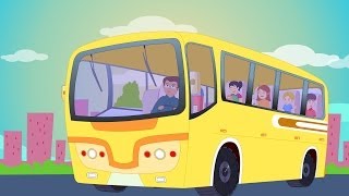 The Wheels on the Bus Go Round And Round  Kids Tv Nursery Rhymes For Toddlers  Cartoon Videos [upl. by Eanaj591]