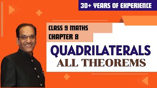 QUADRILATERALS Chapter 8  ALL THEOREMS  Class 9th Maths [upl. by Lally726]