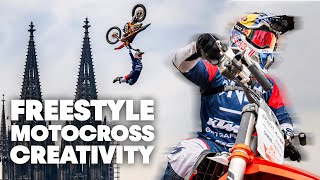 Spectacular World First Freestyle Motocross Tricks With Luc Ackermann [upl. by Latsirhc]