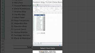 Excel Time Savers  Get Data Bars In Excel Quickly exceltips mexcel exceltutorial excel [upl. by Flavius]