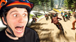 Massenstart gegen 64 andere Spieler im FAHRRAD SIMULATOR  Riders Republic [upl. by Zandt968]