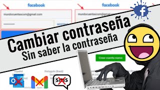 Como CAMBIAR tu contraseña de Facebook sin saber la contraseña vieja 💙 [upl. by Livvie]