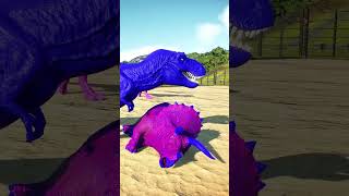 TRex vs Triceratops Colors shorts dinosaur jurassicworld [upl. by Haneekas]