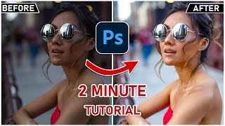 How to Easy Fix Overexposed Photos in Photoshop 2023 2minutetutorial [upl. by Len]