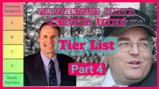 Mormon Polygamist Leaders TIER LIST Part 4 [upl. by Brianne]