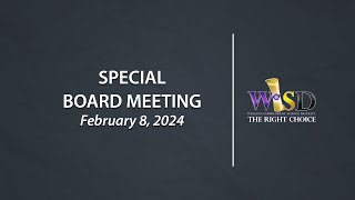 Weslaco ISD Special Board Meeting February 8 2024 [upl. by Lil]