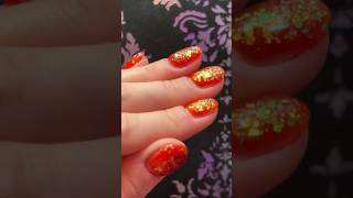 🍁 Autumn Jelly Encapsulated Chunky Glitter DIY Nail Art [upl. by Ainig]