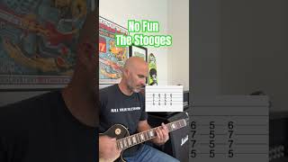 No Fun  The Stooges Guitar Lesson  Tutorial punk thestooges iggypop guitar lesson [upl. by Ahsirtak]