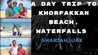 Waterfalls and beach at Khorfakkan UAE Leenas YT Vlog [upl. by Ace]