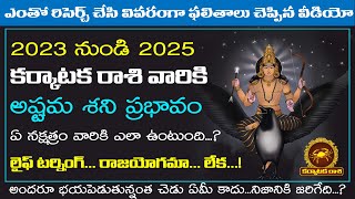 20232025 కర్కాటకరాశి అష్టమ శని ప్రభావం  Karkataka Rasi Astama Shani Effects Telugu  Makara Tv [upl. by Elsbeth]