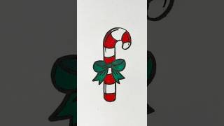 Come Disegno un Bastocino di zucchero 🍭🎄 disegniperbambini disegno natale disegni tutorial [upl. by Marguerie]