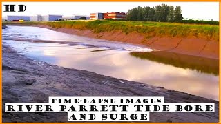 Bridgwater River Parrett Tidal Bore amp Surge TimeLapse [upl. by Ronnoc530]