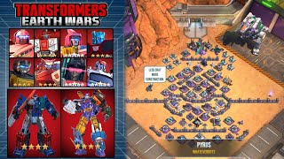 Transformers Earth Wars WarpathAfterbreaker Vs Pyrus Whateverbots [upl. by Gaul845]