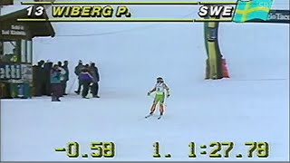 Pernilla Wiberg wins slalom Bad Kleinkirchheim 1991 [upl. by Rhtaeh]