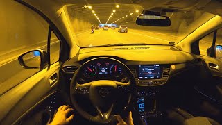 2021 OPEL CROSSLAND 12 DI TURBO 130 PS NIGHT POV AUTOBAHN DRIVE FRANKFURT AIRPORT 60 FPS GPS [upl. by Catima]