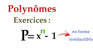 polynômes  exercices partie 1 [upl. by Ayaet]