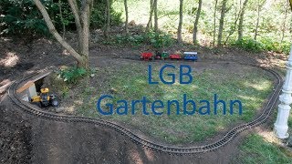 Kleine LGB Eisenbahn im Garten Anleitung zum selber bauen [upl. by Erolyat41]