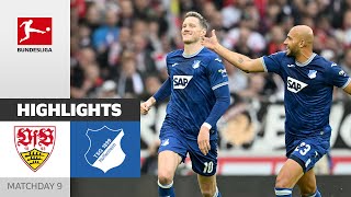 VfB Stuttgart  TSG Hoffenheim 23  Highlights  Matchday 9 – Bundesliga 202324 [upl. by Nekal]