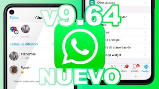 WhatsApp estilo iPhone última versión 2023  Actualizado v964 [upl. by Southard]