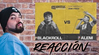 Blackroll 🇮🇹 vs Alem 🇨🇵 l Semifinal One  One Battles 2023 l REACCION [upl. by Adnawuj]