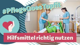 Hilfsmittel nutzen  Pflegebett Toilettenstuhl Personenkran Rampen  Gesund im Pflegealltag [upl. by Latsyrcal390]