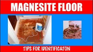 Magnesite floor tips for identification [upl. by Bald]