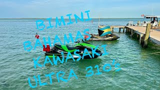 BIMINI BAHAMAS 🇧🇸 CROSSING 2024 ON KAWASAKI ULTRA 310’s JETSKI’s [upl. by Hilly121]